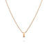 Initials Brick Alphabet Letter Necklace Rose Gold Layered Steel Jewellery